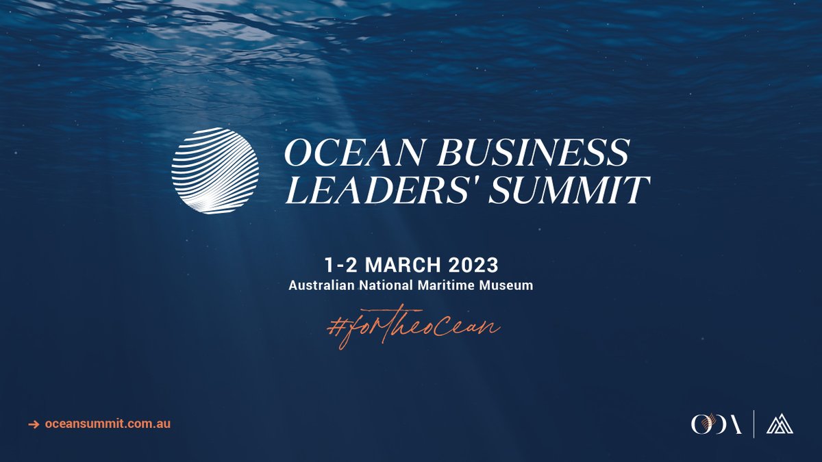 Ocean Decade Australia (@oceandecadeaus) on Twitter photo 🌊🌊<a href="/OceanDecadeAus/">Ocean Decade Australia</a> & @Jewelrock have committed to the ocean with the launch of the Ocean Business Leaders’ Summit 2023.
From 1-2 March 2023, the Summit will create a unique platform for leaders to share their knowledge, insights & expertise #fortheocean
oceansummit.com.au 🌊🌊<a href="/OceanDecadeAus/">Ocean Decade Australia</a> & @Jewelrock have committed to the ocean with the launch of the Ocean Business Leaders’ Summit 2023.
From 1-2 March 2023, the Summit will create a unique platform for leaders to share their knowledge, insights & expertise #fortheocean
oceansummit.com.au