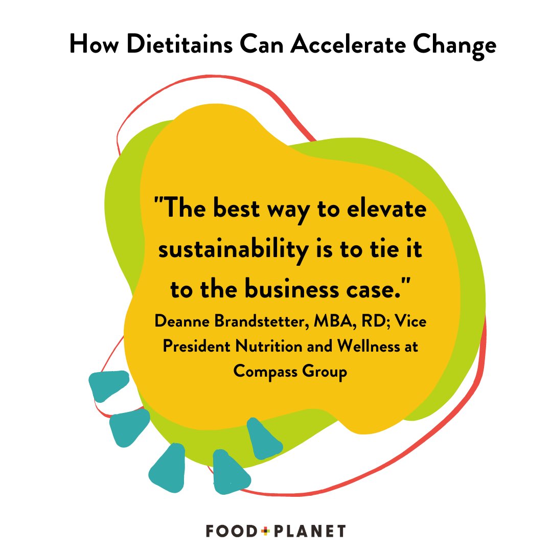 Innovating to reduce food waste or feature nutritious but underutilized food components can boost revenue and improve health and wellbeing.

Visit foodandplanet.org to find out more about how dietitians can accelerate change in #FoodSystems.