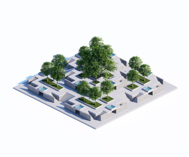 tim_8093's tweet photo. Building another virtual world in @monaverse for my Archirand NFT series! Here's the original NFT of the public park and the work in progress screenshot transforming it into a virtual world! Archirand holders with 5 of the gen 1 NFTs will be able to trade for 1/20 editions https://t.co/3ESqmSdF5A