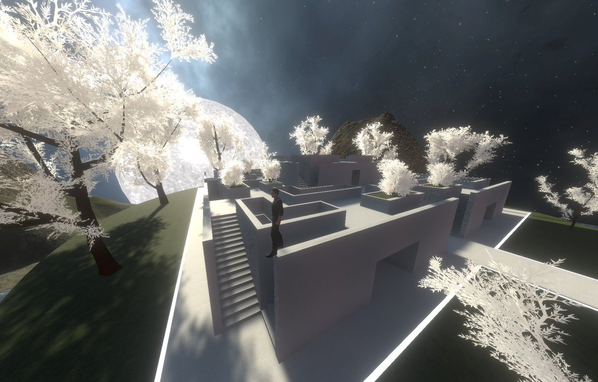 tim_8093's tweet photo. Building another virtual world in @monaverse for my Archirand NFT series! Here's the original NFT of the public park and the work in progress screenshot transforming it into a virtual world! Archirand holders with 5 of the gen 1 NFTs will be able to trade for 1/20 editions https://t.co/3ESqmSdF5A