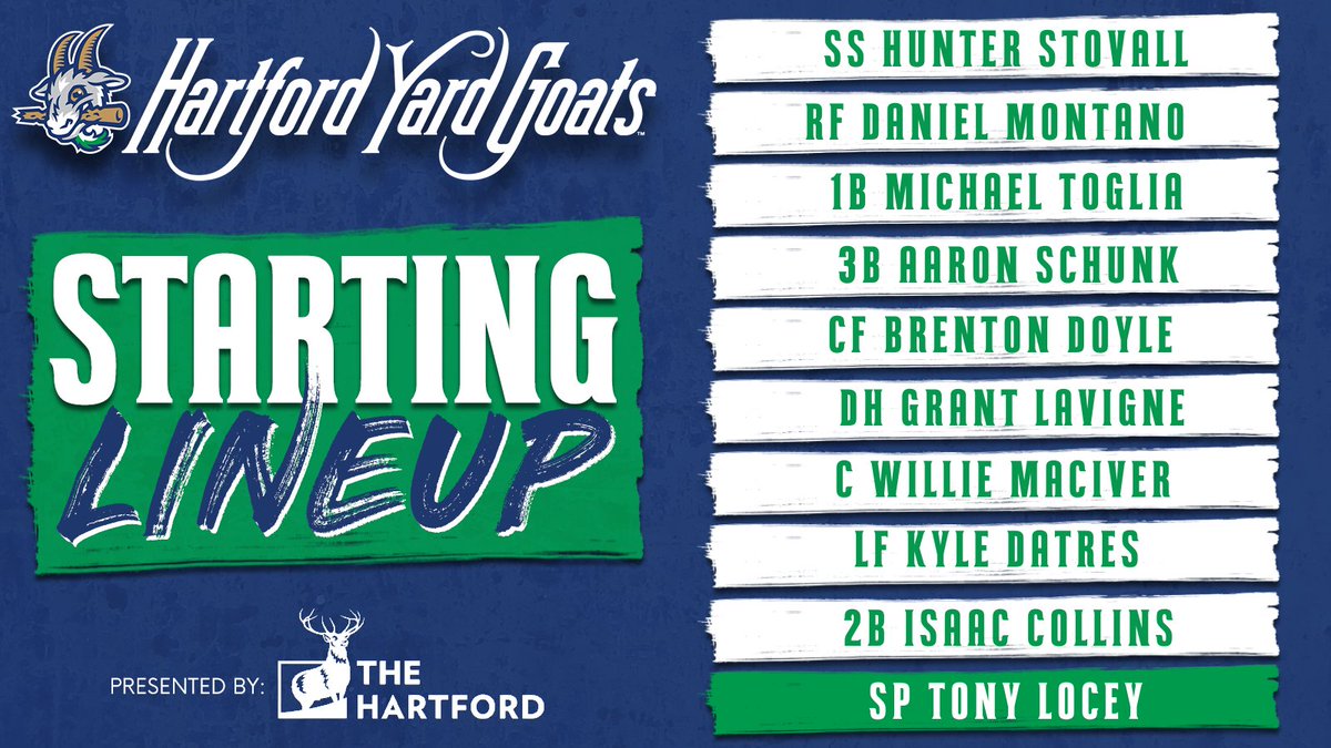 GoYardGoats's tweet photo. Your Goats play the second of a six-game road trip against the Fisher Cats, Hartford won 10-5 on Monday 👀 let's do it again 😤
🏟 @FisherCats
📱https://t.co/mSDEj26wJ1
📺https://t.co/KBwTUr83Cq
🎙@JeffDools
⚾️7:05 https://t.co/YWfY9LWJsE