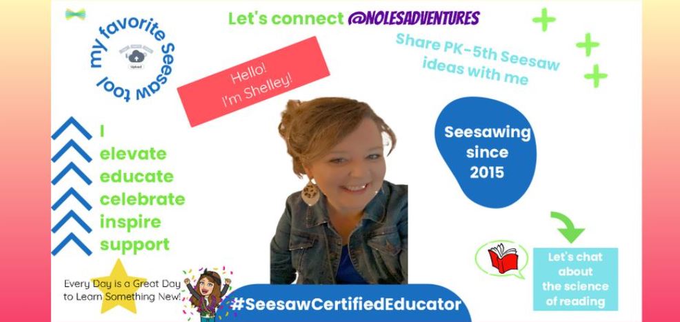 Super excited to just have finished my @Seesaw 2022 refresh!! I love everything about @seesawlearning and the opportunities it gives for authentic learning and growing while connecting students, families and teachers. Can't wait to share @DolvinES! #SeesawCertifiedEducator