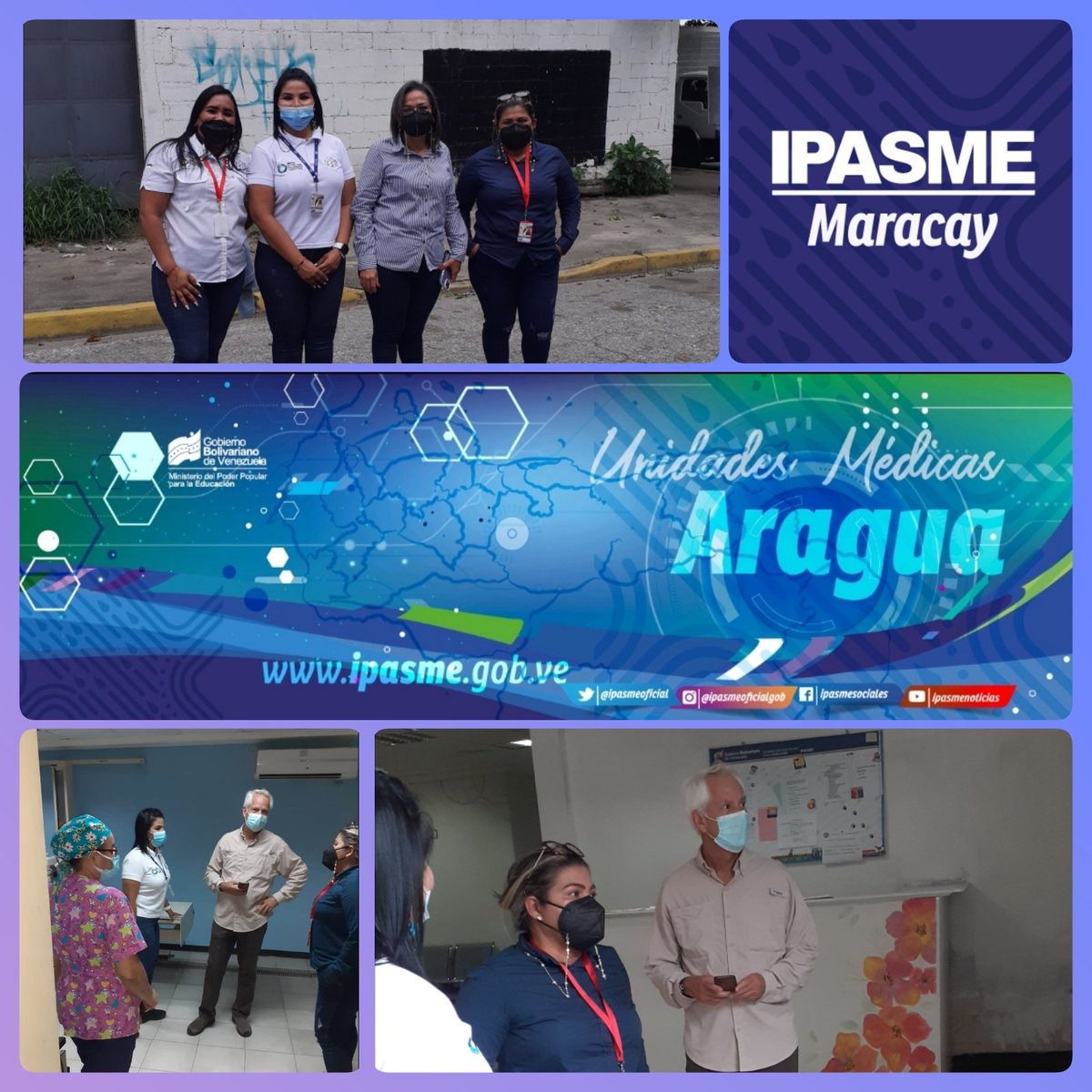 #NotiIpasMcy #Aragua Hoy #6julio la Directora Andrea Vásquez recibió la visita de la Ing Darkys B, Ing José Luis Davila y la Administradora Lic Mari Carmen Gascón del Ipasme Central, para la inspección de la infraestructura de la unidad.
#JulioVictorioso.
#211AnosDeIndependencia