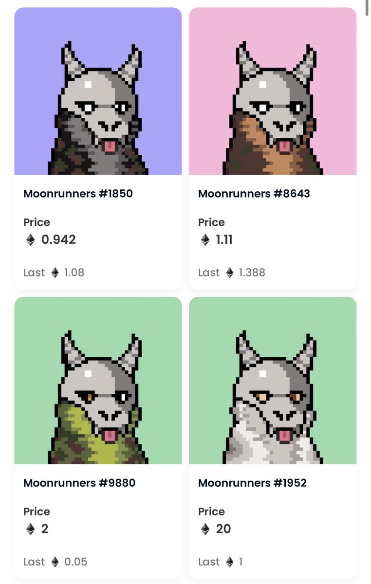 dcldaddyshark's tweet image. Only 4 Dragon Helms Left Listed… 👀

One of the most tight knit @MoonrunnersNFT trait communities out there💯

Swoop one of these remaining 4 and I will add you to our DM Group, 10 ETH floor on these soon 🤝

#Moonrunners #packattack 

opensea.io/collection/moo…