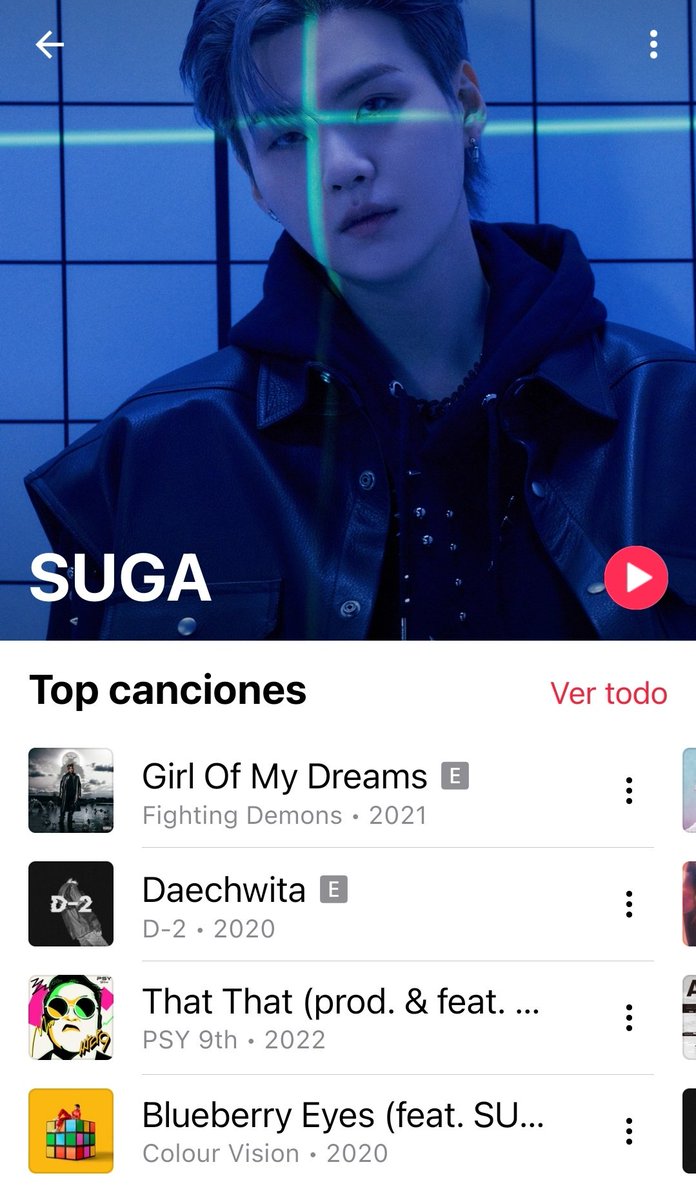 Suga_spain's tweet photo. 📈[INFO] Las cuentas de #AgustD y #SUGA ahora se han combinado en Apple Music. Y ahora todo queda bajo el perfil de SUGA.

Los álbumes nombrados como AGUSTD ahora se cambian al nombre de SUGA

©BTSchartsDailyx

#슈가 #방탄소년단슈가 @BTS_twt
최나나 🐱 https://t.co/xNMhBK2Dw6
