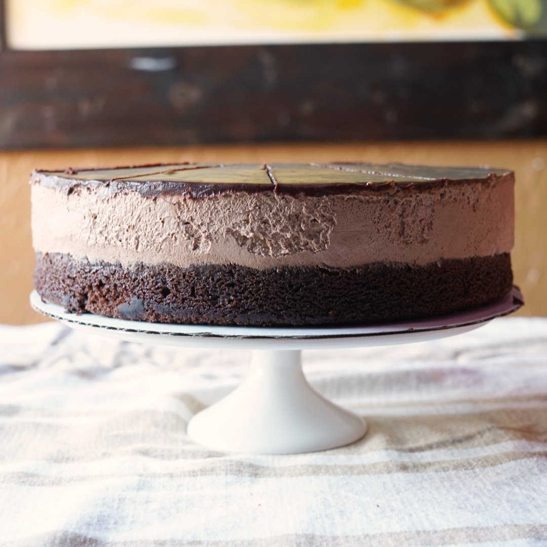 CafeSunflower's tweet photo. Decadence times a million!⁠
⁠
Our #vegan Raspberry Chocolate Mousse Cake is at the top of just about everyone's favorite desserts here at Cafe Sunflower.⁠ 
⁠
If you have a special day coming up, order a whole cake online to celebrate! 🥳⁠
⁠
https://t.co/wNKYlLgiL7  https://t.co/PiDQhInxzW