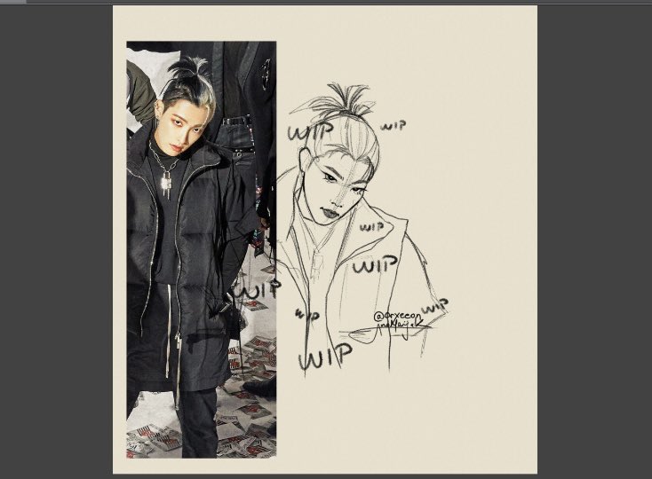 I'm so rusty this will take longer than expected 😬
But anyways only oreo ponytail hongjoong on my mind 