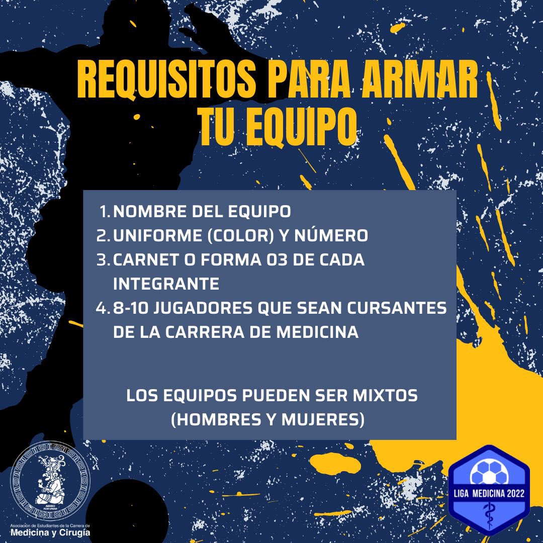¿Estás listo para el retorno de la liga de fútbol de medicna? Inscribí a tu equipo de fútbol-6 para participar por entretenimiento, premios y prestigio. Que el capitán de tu equipo llene el form en nuestra biografía y se una al grupo de WhatsApp. Tienen hasta el 15 de julio.