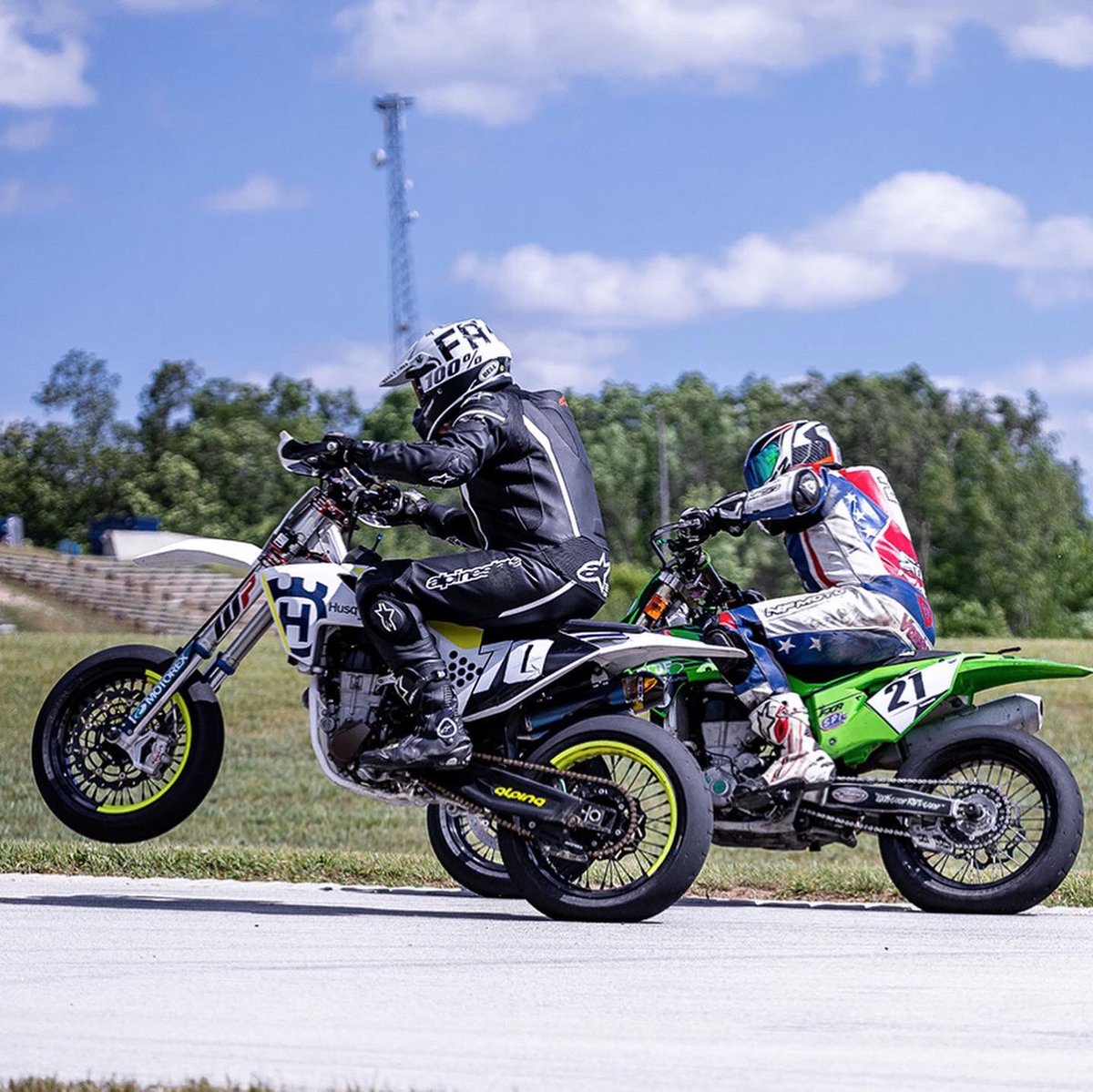 JamesGangRacing's tweet photo. Did someone say Wheelie Wednesday? 
#WheelieWednesday #SuperMoto #RoadAmerica #Motorplex https://t.co/NNvqfWRKC0