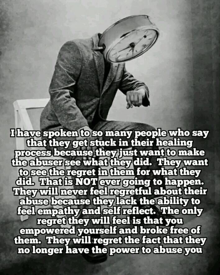 SusanCanning11's tweet photo. You can’t make a narc feel bad. If you are waiting for an apology it may take forever…the only thing they are sad about is that you are gone, and moved on. https://t.co/iCJ4XRP61t