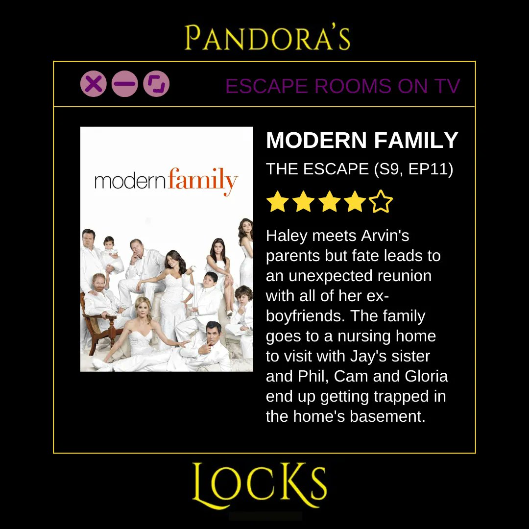 pandoras_locks's tweet photo. Escape Rooms have made an appearance on several shows in recent years and even had entire movies dedicated to them. If you're looking for something to watch after after you visit us...Check out these episodes of popular TV Series that feature Escape Rooms https://t.co/WO6lP2D7PB