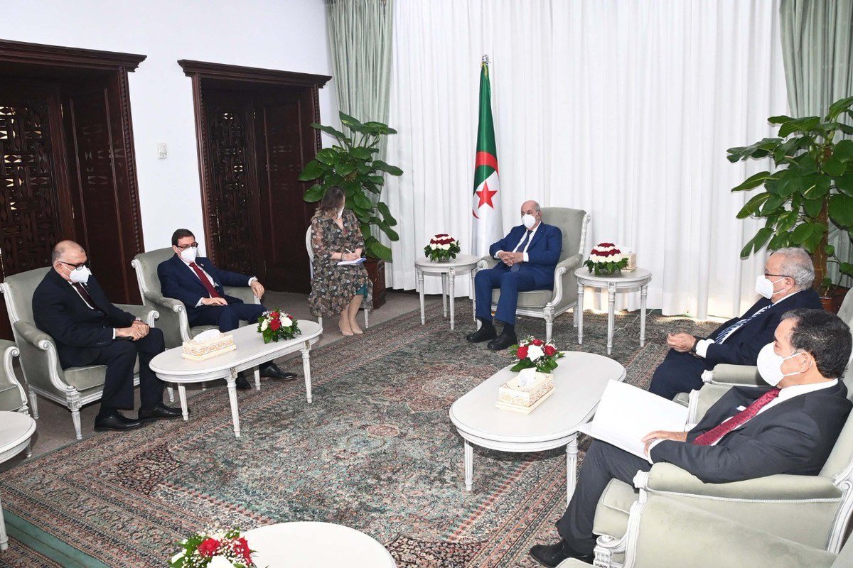 I had the honor of being received by Algerian President <a href="/TebbouneAmadjid/">عبدالمجيد تبون - Abdelmadjid Tebboune</a>.

We confirmed disposition to continue strengthening the excellent political relations, based on historical &amp; brotherly ties; and promote economic, commercial, financial &amp; cooperative links.