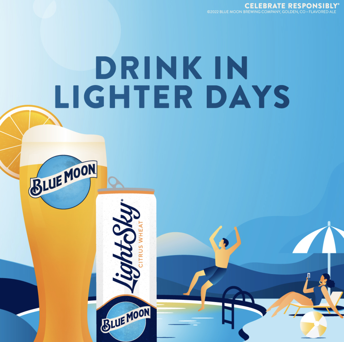CheersSJ's tweet photo. The perfect duo for these warm, summer days! โ๏ธ
#bluemoon #lightsky #cheers #cheerssj #njbeer #summer #summerbeer #jerseyshore https://t.co/eWLohn8qpl