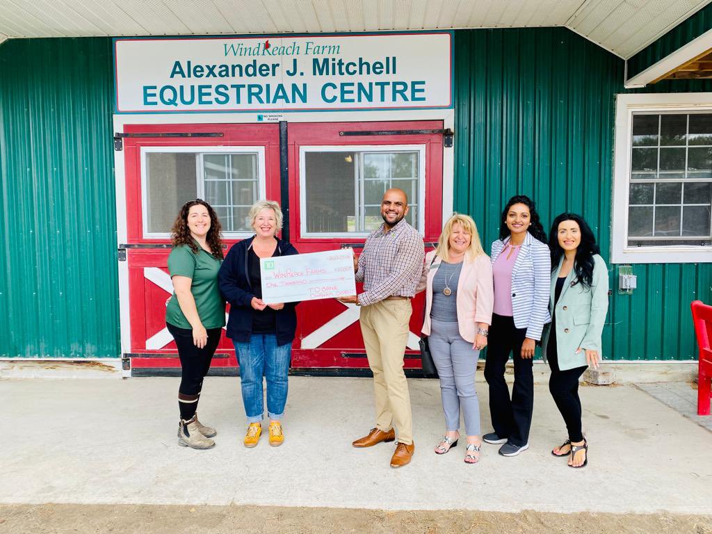 RyanHoseinTD's tweet photo. Supporting our community! What a great day at Windreach Farm! #TDPlay #TDProud @Angela_Coraci @lthomas0545 https://t.co/NrX5eXxAsj
