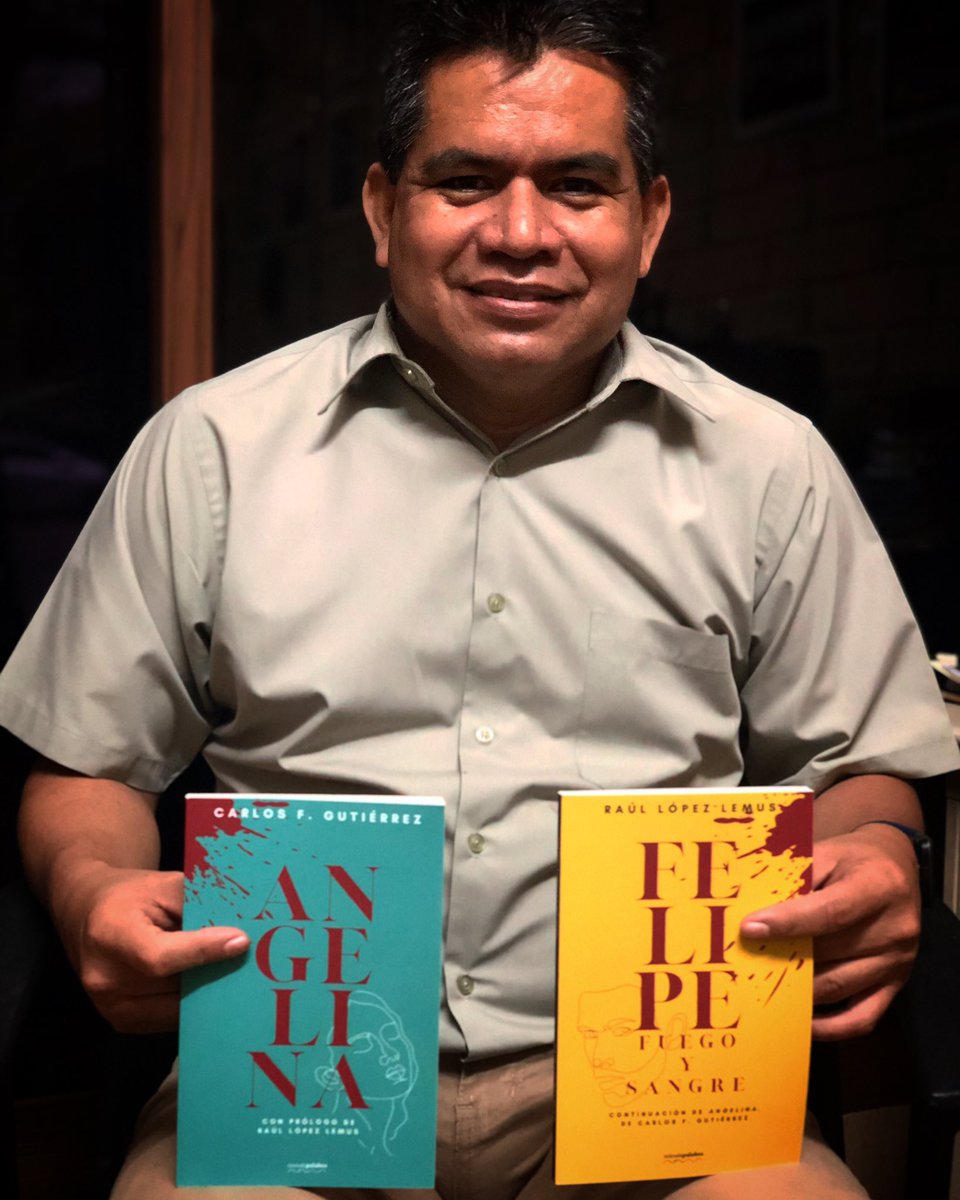 mimalapalabraEd's tweet photo. Raúl López Lemus (@raullopele), prologuista de nuestra edición de “Angelina” y autor de su continuación, “Felipe: fuego y sangre”. 

Ambos libros ya disponibles en Amazon y también en las librerías sampedranas OIM y @guacamayasbooks.

#NarrativaHondureña https://t.co/wlKLJPizBy