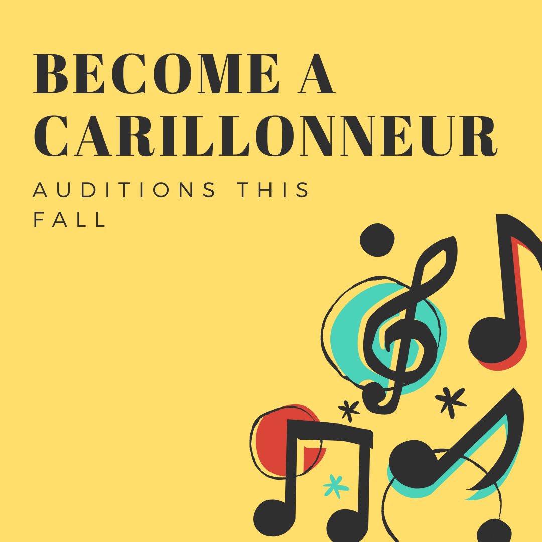 Have you always wanted to play the tower bells? If so, now is your chance to join the Guild of Carillonneurs here at UT! Check out our audition application for more info! forms.gle/vjLkQrAFKe4hXR…