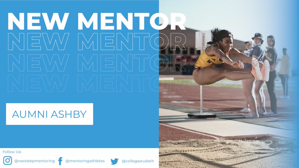 Thank you Aumni Ashby, a college student-athlete <a href="/Uwyonews/">UWyo News</a> and a member of the <a href="/Wyo_track/">Wyoming Track and XC</a> team for joining <a href="/CollegeStudAth/">Next Step Mentoring</a> as a mentor for aspiring college student-athletes.
