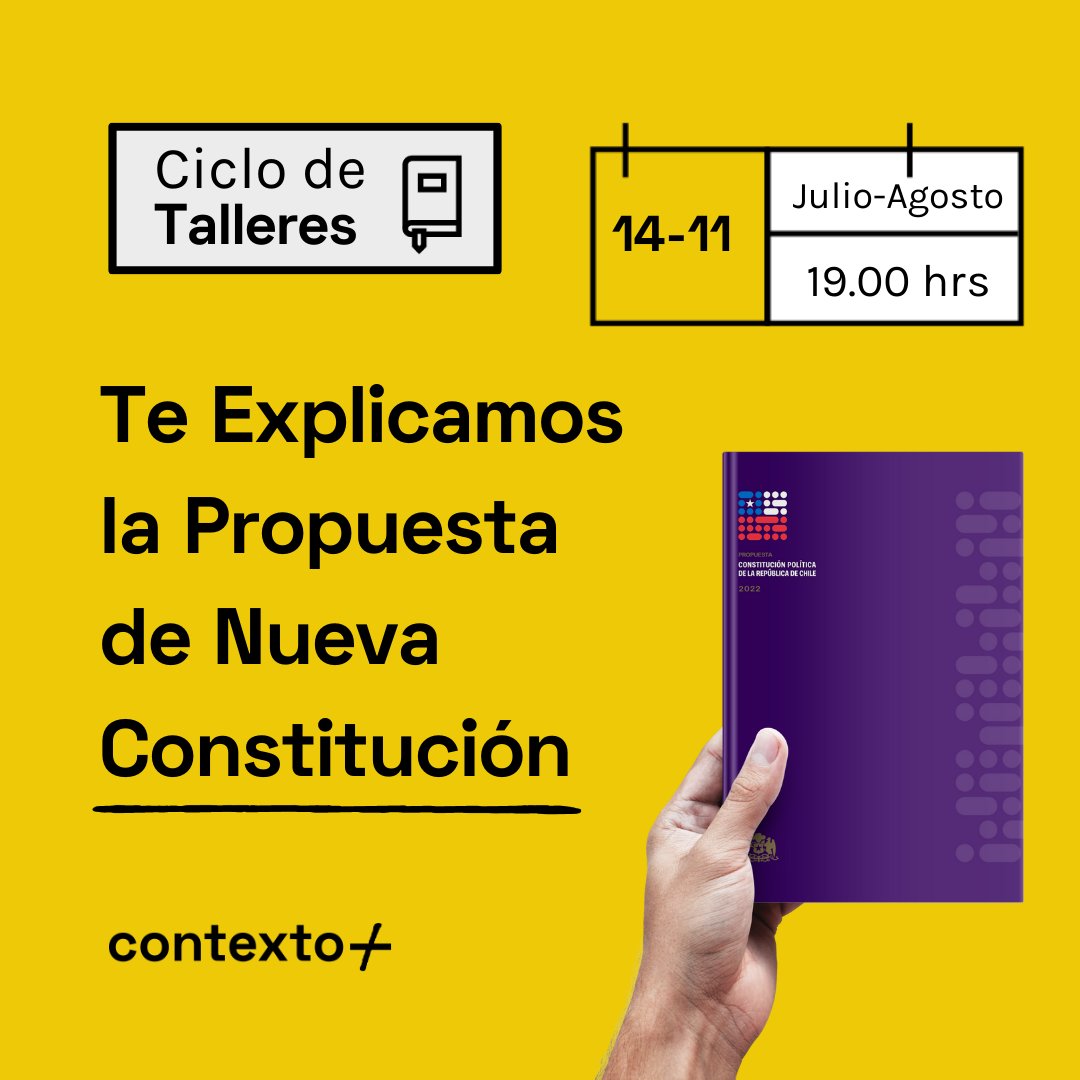 VARConsti's tweet photo. 🗓️ #AGENDA: Te Explicamos la Propuesta de Nueva Constitución en un ciclo de 5 Talleres. Gratuito, abierto a todo público y en Modalidad Online. 📍Inscripción aquí https://t.co/lhk4dyJhtF https://t.co/akWIHSrReH