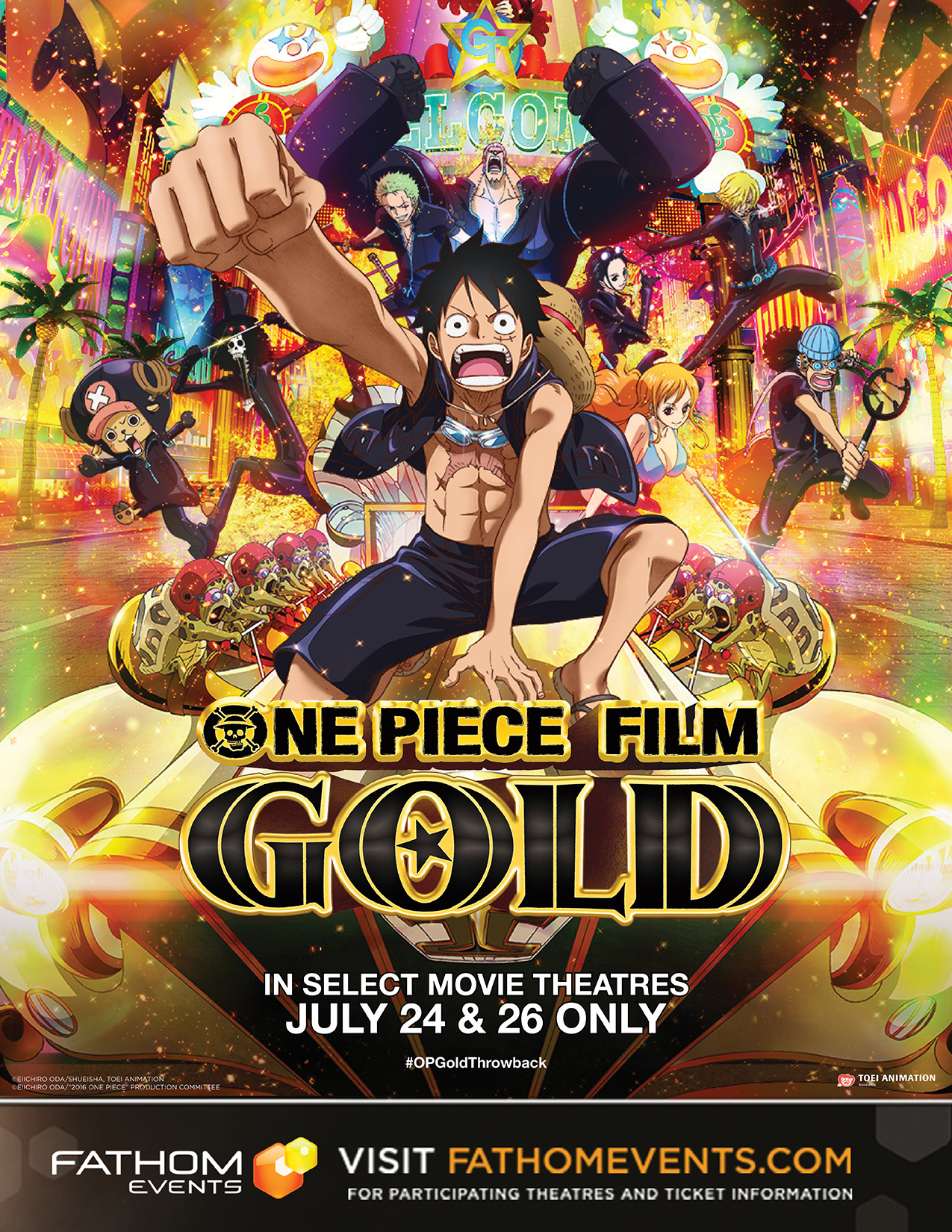 New One Piece Film Gold Scan Shows Off Character Designs & Theater Bonuses
