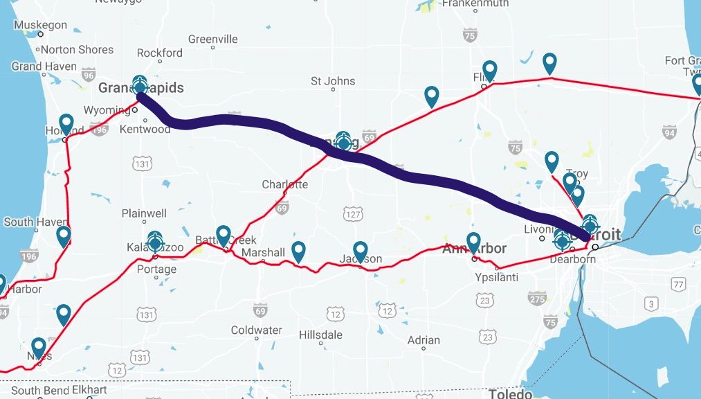 charlie91bea's tweet photo. Michigan would be 100% cooler if Detroit (the largest city) had a passenger rail line that connected Lansing (the state capital) and Grand Rapids (the 2nd largest city) https://t.co/DwqcidoGBr