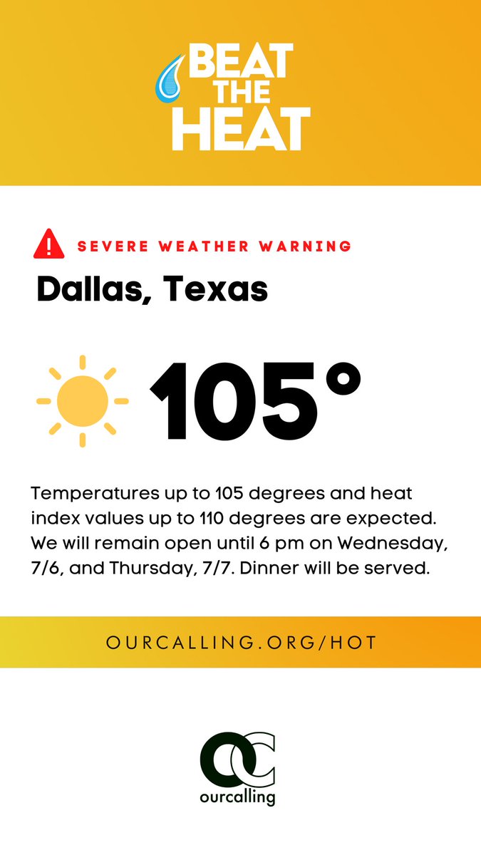 ourcalling's tweet photo. We’re still accepting sunblock, lip balm, sunglasses, sun visors or hats, instant cooking towels, and new reusable insulated water bottles.

You can also donate money for us to buy these items at https://t.co/k9oOFGGiz0.

#OurCalling #BeatTheHeat https://t.co/arm3LvsOAd