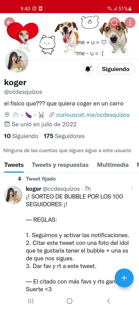 CamilaX07666140's tweet photo. MUTIS Y NO MUTIS AYUDENME PLS, HOY POR MI MAÑANA POR USTEDES😭, por el Bubble de Felix<3, Rt y Fav pls😿💕 https://t.co/luylKBt0Pw
