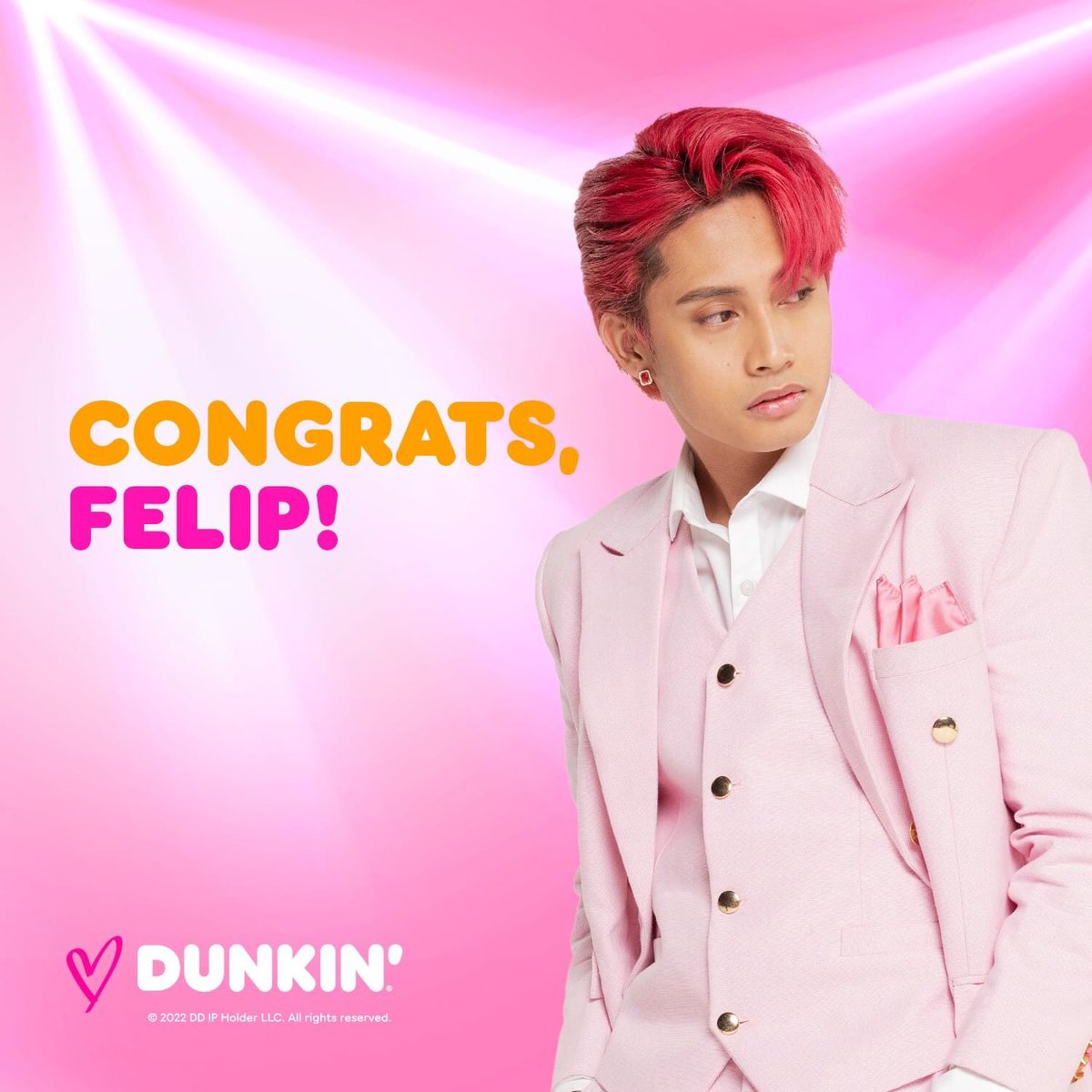 dunkinph's tweet image. #DunkinPH fam is so proud of you, Felip! The first Filipino and PPOP Idol to represent the Philippines on Grammy’s Global Spin Series.
