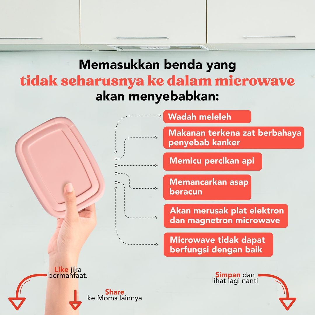 IDPanasonic's tweet photo. Yuk, dirawat dan lebih diperhatikan wadah apa yang aman saat hendak memakai microwave. Teknologi dalam memasak, memang memudahkan, tapi jangan lupa dirawat, ya, Moms. Tag ke semua teman-teman Moms informasi ini juga, ya.

#PanasonicCooking #CookForSmile #panasonicaja #IDPanasonic https://t.co/Yb66j7Krfm