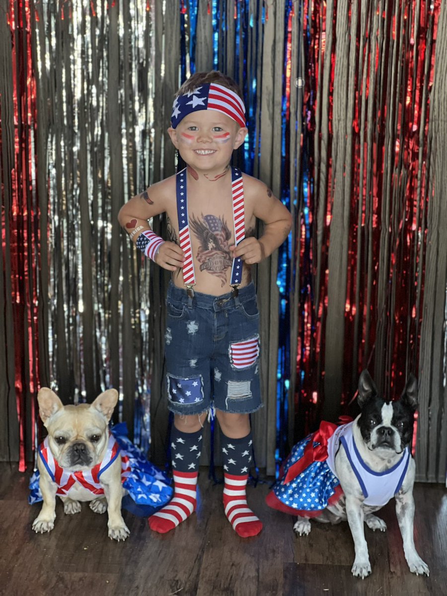 All American Boy! 🇺🇸 #JaxonBooneBearshield