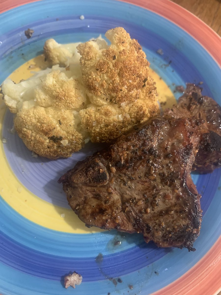DonnaCruz's tweet photo. @SunnyAnderson grrllll. You’d be proud. Brown butter cauliflower and grilled lamb chops. #gourmetonawednesday https://t.co/eFiTDlKoR3