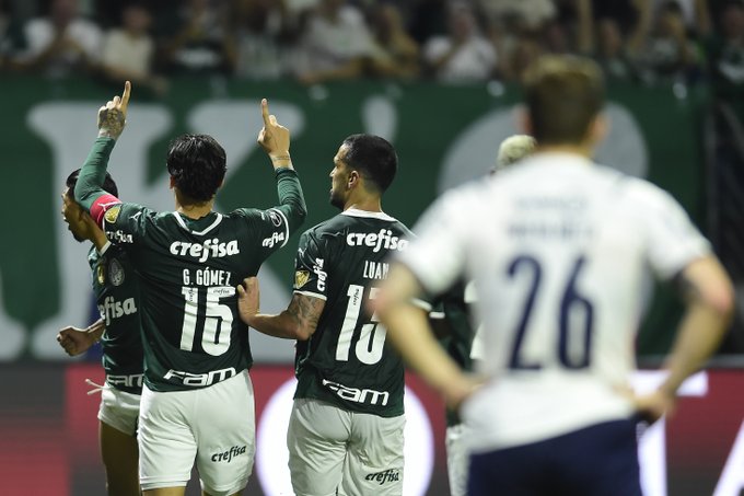 BrunoPont's tweet photo. ¡Terminó el partido!

#Palmeiras 5 #CerroPorteño 0

Global de 8-0

#Cerro queda eliminado de la #Libertadores https://t.co/FuMGpiDEFr