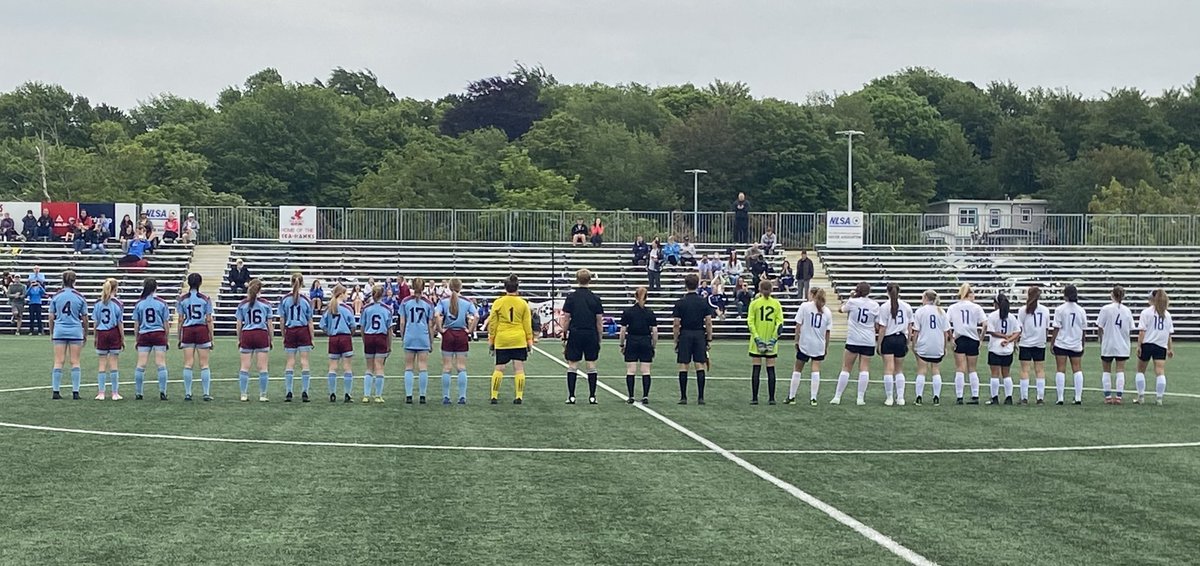 SoccerNLSA's tweet photo. Tough loss for the NL GU14 Sky Blue team vs NS tonight….3-0. Good luck tomorrow vs NB. https://t.co/X0sA5nbyKC
