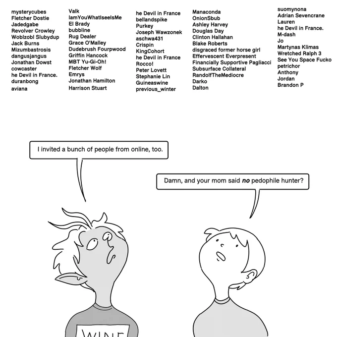 As always, a big thank you to my generous top-tier P@treon supporters. (does that @ actually do anything or am I embarrassing myself just by copying other artists on here) 