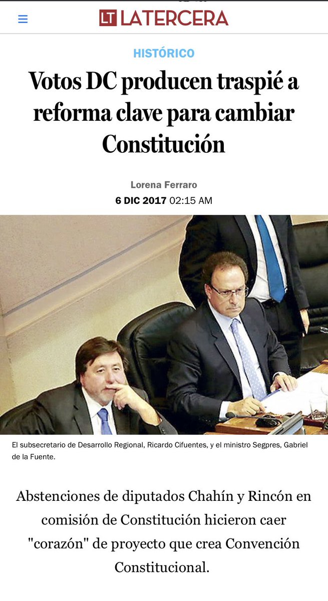 Interesante ver como personajes de la DC plantean sin pudor que rechazarán para luego hacer reformas a la constitución. 
Habrá ingenuos que les crean, pero cuando se quiso hacer reformas (2017, antes del estallido social incluso), boicotearon precisamente aquello en el Congreso.