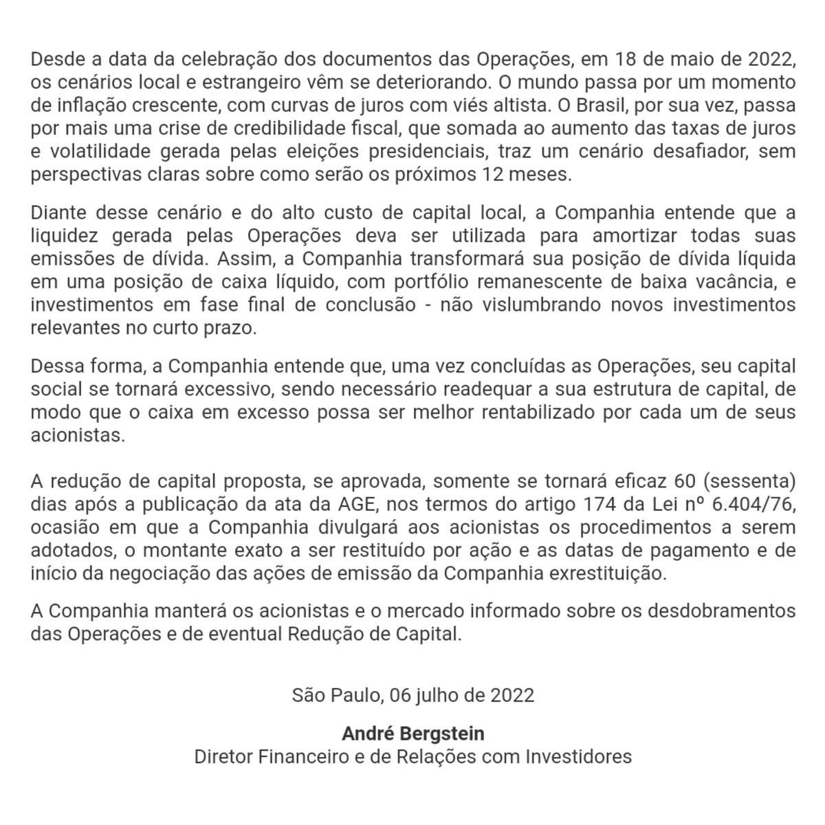 QDividendos's tweet photo. BR Properties anuncia redução de capital!
#Queroganhardividendos #BRProperties #BRPR3 #ReduçãodeCapital https://t.co/Zr9GxWU0KY