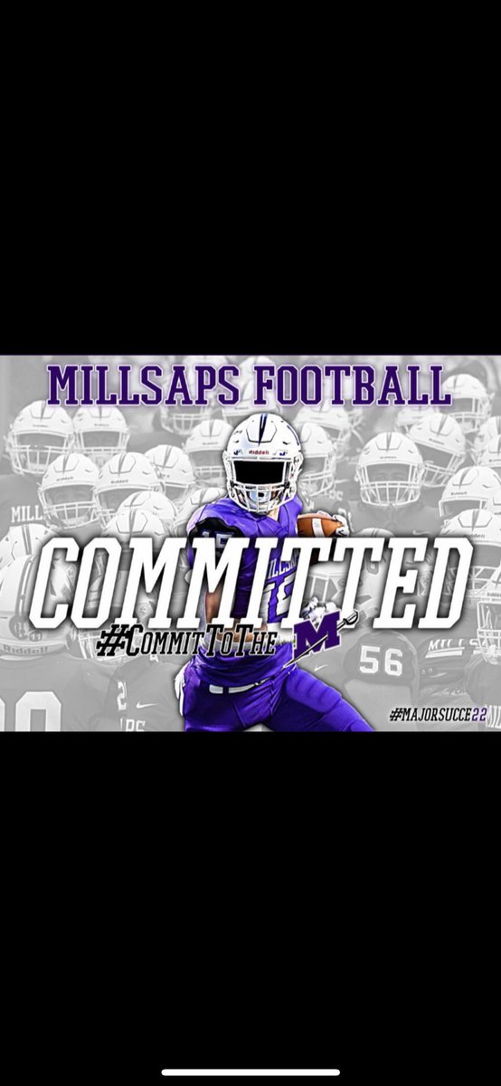 I am excited to announce my commitment to continue my football career at Millsaps College! #CommitToTheM #MajorSucce22 @AHSWRECKINRAMS <a href="/MajorsFootball/">Millsaps Football</a>