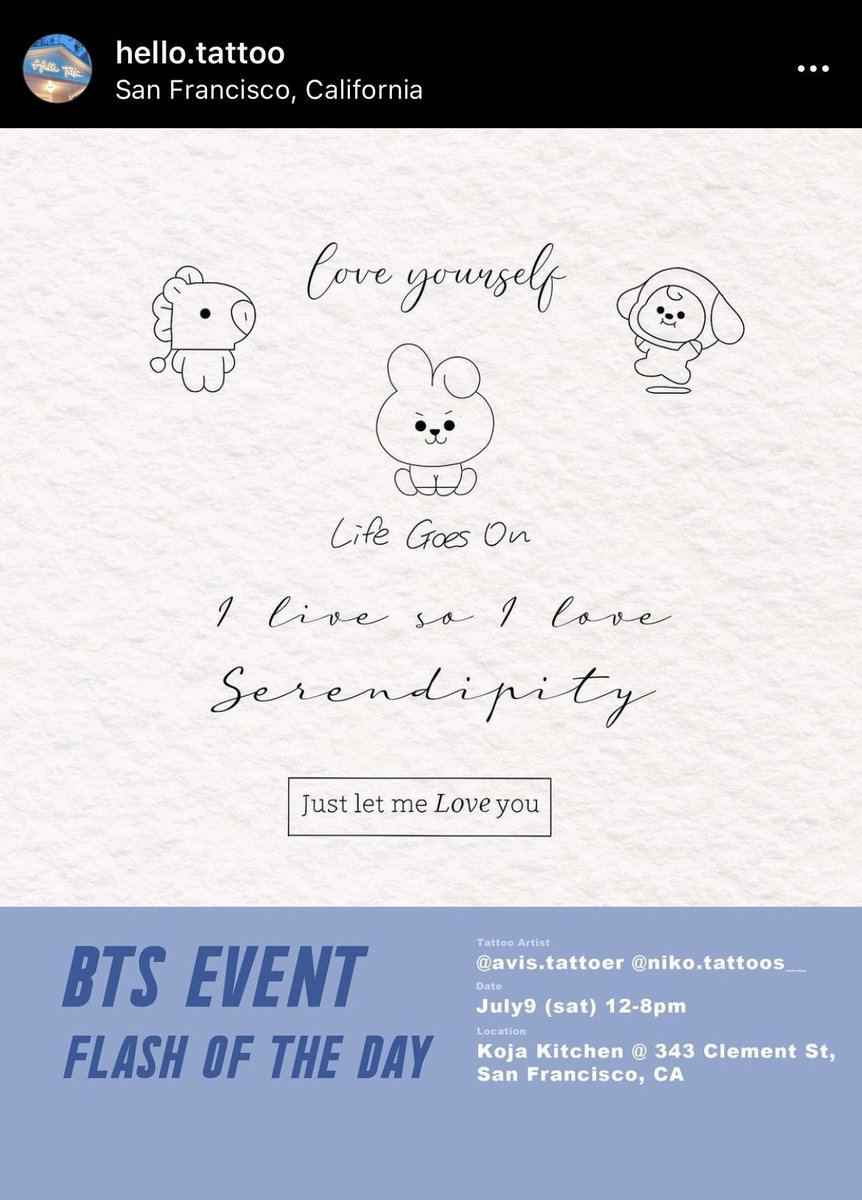 Wowow BTS flash tattoo event by a Bay Area tattoo studio I follow and some of these are so cute 🥺
