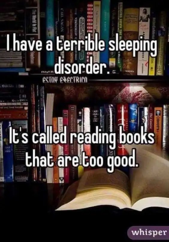 DevonsBookPicks's tweet photo. Reasons why I read during the day. 😂 #DayReader https://t.co/IvvogNH054
