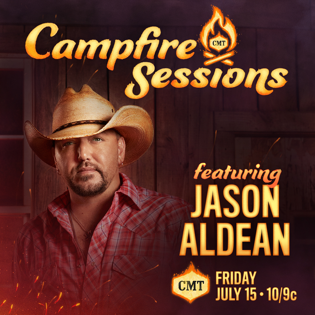 CMT's tweet image. Season 2 of #CMTCampfireSessions coming in HOT 🔥

🏕🎶 @Jason_Aldean 🎶🏕