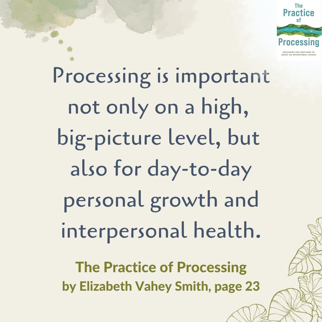 tcktraining's tweet photo. We often help clients uncover events/emotions that were part of their/family's experience and need #processing. They ask: what next? @ElizabethVahey's book The Practice of Processing explains with skills for all of life!
#emotionalhealth #sel #selspace #intled #parenting https://t.co/lrHnI3PjU2