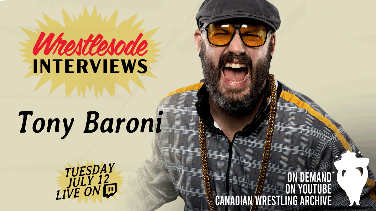 wrestlesode's tweet photo. Next Tuesday July 12th @ 8pm MT(7pm PT!) Wrestlesode finally breaks into the BC scene as we sit down with a true west coast veteran - Uncle Daddy @TonyBaroni13! Tony has been wrestling for well over a decade and is a coach for the @lionsgatedojo! This is gonna be a great night! https://t.co/PcHVcPXMJ4
