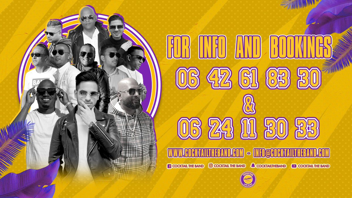 CocktailTheBand's tweet photo. Vanaf vandaag wederom weer actief op #twitter! #cocktailtheband https://t.co/ZdM55hToGe