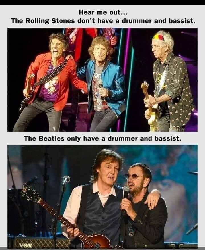 alvin76's tweet photo. Just saying...
@PaulMcCartney @MickJagger @thebeatles @RollingStones #EpicTour https://t.co/i80aFxj2Wh