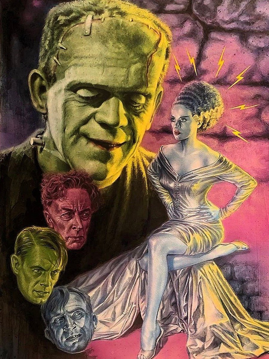 RJCrowtherJr's tweet photo. She's electrifying! The Bride of Frankenstein by Doug P'Gosh. https://t.co/ov87aq8222