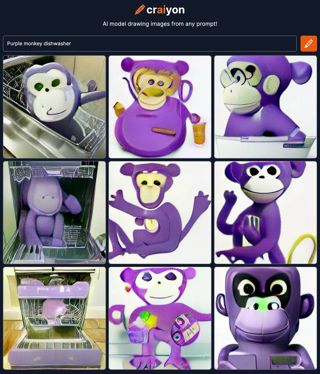 Purple Monkey Dishwasher!! #craiyon #TheSimpsons