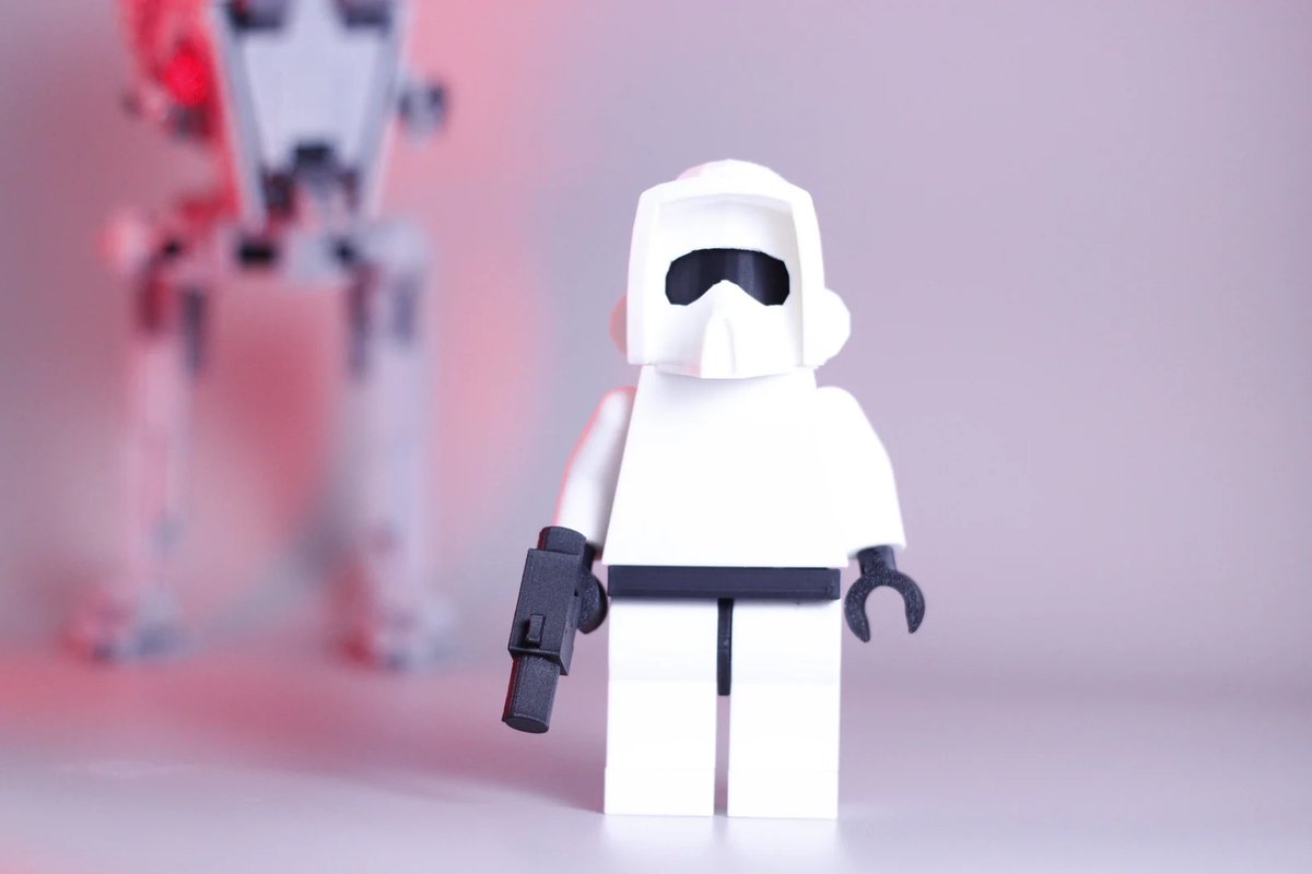 There’s nothing ~short~ about this stormtrooper! 

Get an oversized 3D printed LEGO Star Wars-inspired scout trooper. Up now in the shop: etsy.com/listing/123196… 

#LEGO #StarWars #stormtrooper