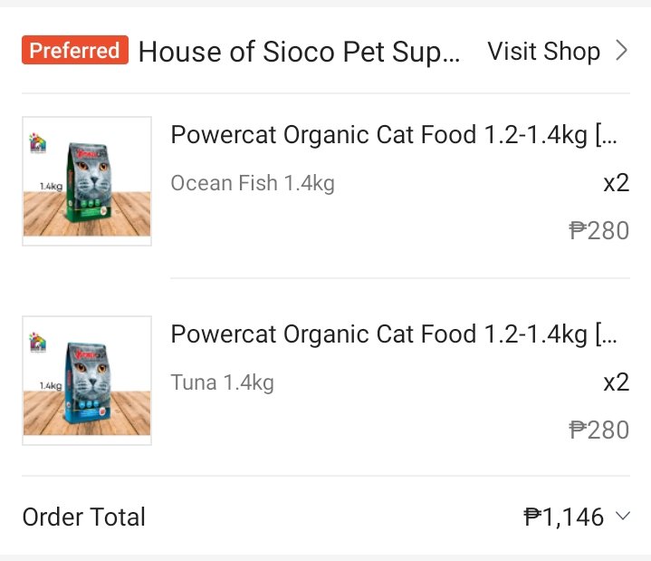 jslsprogram's tweet image. good morning, jsls!! nagcash in kami sa shopeepay ng exact amount na ₱1,506 (fees included) and ito po yung mga nabili namin:
5.6 kg of dry cat food
1 kg of wet cat food 

thank you so much sa donations niyo!! magpopost kami ulit kapag dumating na 🥰

#JSLsProgramProofs 🫶🏿