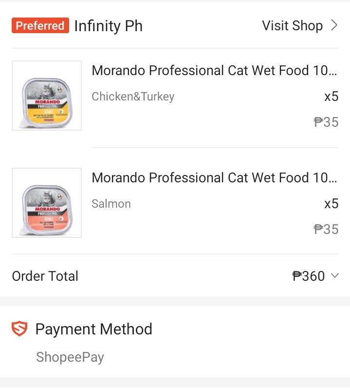 jslsprogram's tweet image. good morning, jsls!! nagcash in kami sa shopeepay ng exact amount na ₱1,506 (fees included) and ito po yung mga nabili namin:
5.6 kg of dry cat food
1 kg of wet cat food 

thank you so much sa donations niyo!! magpopost kami ulit kapag dumating na 🥰

#JSLsProgramProofs 🫶🏿