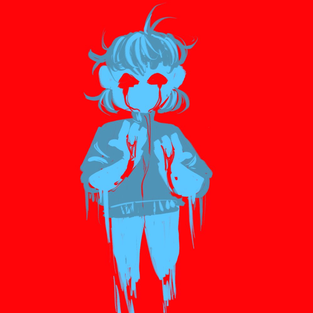 Undecided_EXPO's tweet photo. #Expoart #Experimenting #demon #eyebleed #colorpallet https://t.co/QYHXgt0eqj