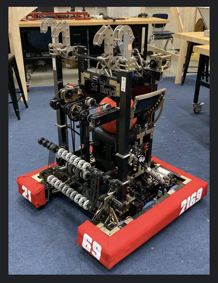 Say hello to our robot Sir Morien from our 2022 #RAPIDREACT season!